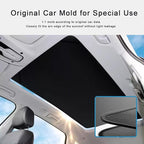Sunshade Roof Compatible with Volvo C40 2021-2023, Heat Insulation Sunroof Shade, Foldable Glass Roof Shade with Storage Bag, Black