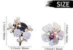 6 Pcs Bling Flower Air Vent Clips, Cute Daisy Cars Air Fresheners Vents Clips Car Diffuser Rhinestone Car sInterior Decoration Charm Diamond Cars Decor Bling Car Accessories for Women Girls