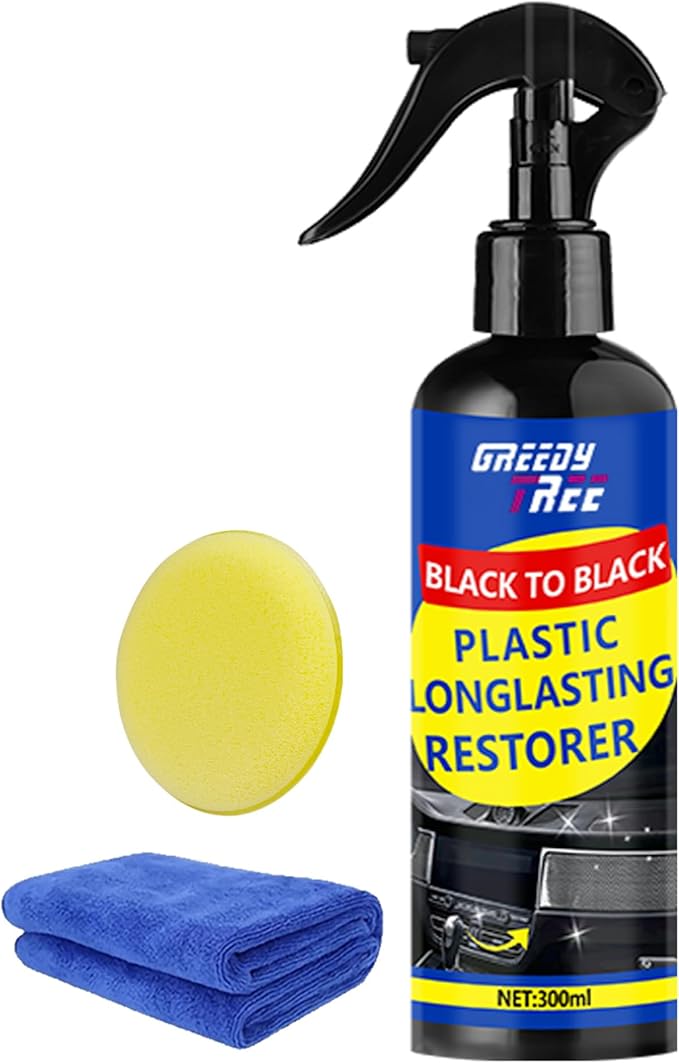 Ultimate Car Plastic and Trim Restorer – Back to Black Restores Faded Trim, UV Protection, Long-Lasting Ceramic Coating, Non-Greasy Formula for Interior and Exterior