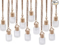 12 Pcs Car Hanging Air Freshener Perfume Bottle Empty Glass Bottle Pendant Aromatherapy Essential Oil Diffuser Bottle Car Hanging Ornaments Decor