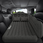 Car Air Mattress Bed: Inflatable Back Seat Air Mattress for Car, Thick Camping Sleeping Pads with 2 Pillows & Air Pumps, Fits Sedan/Truck/SUV, Black