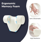 Coverado Car Headrest Pillow, Ergonomic Memory Foam Car Neck Pillow for Driving Seat with Adjustable Strap, Soft PU Leather Breathable Removable Cover Neck Support for Neck Pain Relief