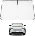 Proadsy 2026 Upgrade Windshield Sun Shade Custom Fit Toyota bZ4X 2023-2026 4-Layer Foldable Front Sunshade Protector Sun Visor Blocks UV Rays Keep Car Cooler