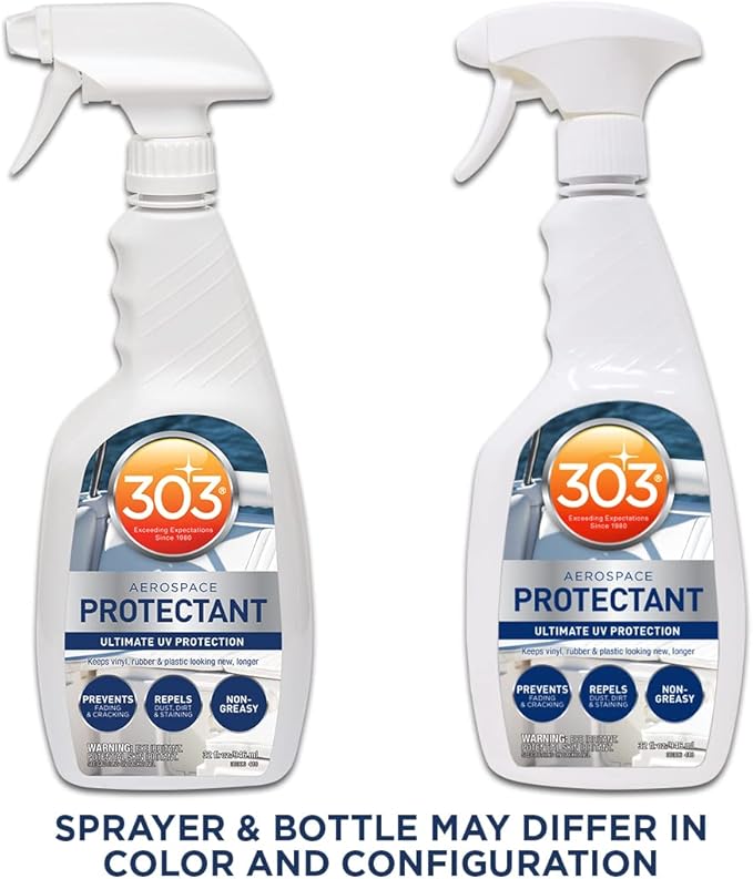303 Products Marine Aerospace Protectant – UV Protection – Repels Dust & Leather 3-In-1 Complete Care - Cleans, Conditions, & Protects - Helps Prevent Fading & Cracking