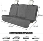 Waterproof Backseat Cover for Car Trucks Van SUV Jeep, Rear Bench Towel Seat Covers, Car Seat Protector for Gym Swimming, Universal Fits for Truck Van and SUV (Bench Grey)