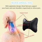 Car Neck Pillows Both Side Pu Leather 2 Pack Car Headrest Pillow for Most Cars Driving Seat Breathable Automotive Neck Support Adjustable Cute Auto Neck Pillow Neck Shoulder Pain Relief for Travel