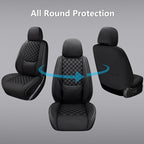 Full Coverage Leather Car Seat Covers Front Pair,Waterproof Seat Covers for Cars,SUVs Trucks, Car Seat Cushion,Car Seat Protector with 2 Seats