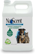 No Scent Crate Kennel & Floor Cleaner for Dog Run, Cat Carrier, Hard Surface Pet Odor & Stain Management (128 Fl Oz / 3.8 Liter) Gallon