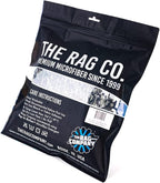 The Rag Company – The Cyclone Ultra Wheel Mitt – Perfect for Wheels, Grills, and Tight Areas; Proprietary Microfiber Blend; Easily Releases Contaminates Upon Rinsing, 6in x 7in, Black/Grey (2-Pack)