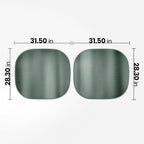 BDK 2PC Charcoal Gray Car Windshield Sun Shade – Sun Visor & Sunshade for Car Windshield – UV Rays Interior Protection - Easy Setup & Keeps Your Vehicle Cool – SUV & Truck Accessories - 31.75 x 28.75