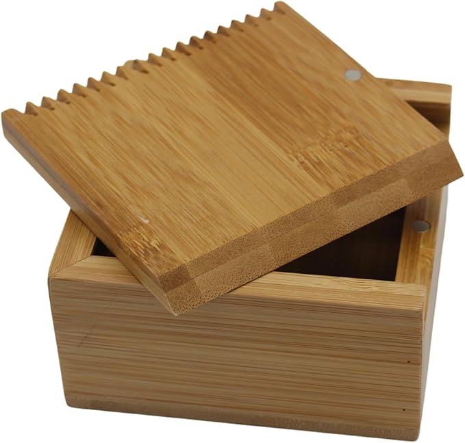 Bamboo Surfing Wax Box Holder with Surf Fin Allen Key