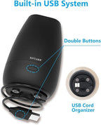 SOICARE Car Diffuser for Essential Oils, Small Portable Car Essential Oil Diffuser with Built-in USB Cable, Mini Aromatherapy Air Scent Humidifier Diffuser for Travel/Office/Home (Elegant Black)