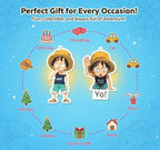 PumpCar 2 pieces Luffy kid double-sided hanging Japanese anime cherry-scented One Piece car air freshener Cool anime hanging air fresheners for rearview mirror Car Interior Accessories Household Gifts