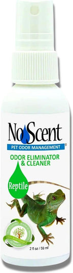 No Scent Reptile Tank Cleaner Spray & Pet Odor Management for Bearded Dragon, Turtle, Lizard Terrarium Freshener (2 Fl Oz / 59 mL)