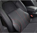 PU Soft Leather Lumbar Cushion,Car Seat Lower Back Support Pillow with Soft Memory Foam,Comfortable for Car Driving & Home Office Computer Chairs Back Pain Relief Corrects Posture