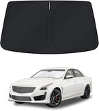 KUST Windshield Sun Shade for Cadillac CTS 2014-2019 Window Accessories Shade Sun Cover Foldable Block UV Rays Keep Car Cooler