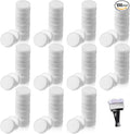 100 PCS Air Filter Scent Pads, 0.67in/17mm Essential Car Air Freshener Refill Felt Pads Unscented White Custom Car Airs Vent Clip Replacement Scent Pad Perfumes Refill Tablets for Cars Diffuser