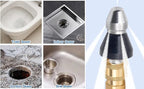 Pressure Washer Sewer Jetter Nozzle with Stainless Steel, Durable Design Sewer Jet Nozzle,Pressure Drain Jetter Hose Nozzle,3/8'' Quickly Connector, 5000 PSI Orifice 6.5