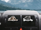 WIRESTER Fresh Scented Car Air Freshener Vent Clip, Decorative Accessories, Interior Decoration for Cars - Cute Animal Butt, Cute Dog Cat, Dog Butt Looking Back, Dog Lying