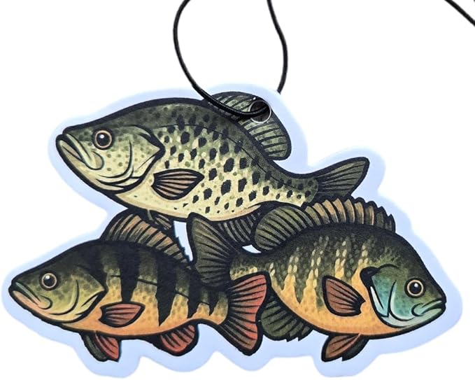 ThatsRad Car Air Freshener Duck Fly Fishing Fish Hunting Stocking Stuffer (One Size, Panfish/Cold Water)