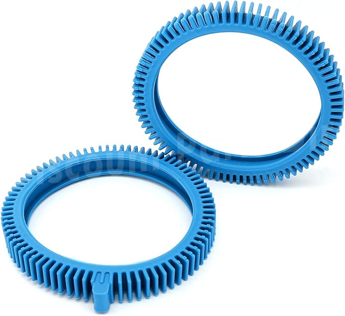 2 Pack 896584000-143 Blue Front Tire Kit with Super Hump – Compatible with Hayward Poolvergnuegen 2X & 4X Pool Cleaners, Phoenix Series – Durable Front Wheel Replacement for Smooth Pool Cleaning