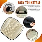 Seat Covers for Cars, Car Seat Cooling Pad, Comfortable Breathable Front Vehicle Cover Cooling Pad, Automotive Accessories Anti-Slip Ventilated Auto Protectors Universal for SUV Truck (Beige)