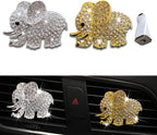 Tznyly Car Decor Car Fresheners For Women Bling Car accessory Car Air Outlet decor Bling Car accessory For Women Car Aromatherapy Car Air Vent Clip Charm Car air freshener Set of 2 elephants