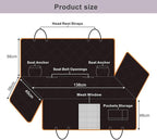 Dog Car Seat Cover for Back Seat with Mesh Window, 600D Heavy Duty Waterproof Hammock, Universal Fit for Cars and SUVs (Standard 56.5"x53")