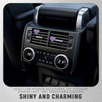 2PCS Bling Heart Air Vent Clips, Heart Shaped Crystal Air Freshener Vent Clips, Rhinestone Air Conditioning Outlet Clip, Universal Interior Decor Car Accessories for Women Girl (Purple)