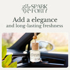 Spring Car Perfume Car Air Freshener 30-Day Luxury Hanging Diffuser Essential Oil Perfume Gift for Men & Women, Amber Musk & Floral Long-Lasting Vehicle Scent New Car