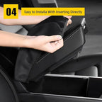 AOMSAZTO Center Console Cover Customized Armrest Cover Compatible with 2018-2024 Toyota Camry, Leather Arm Rest Covering for Car, Well-Make Durable Console Cushion Pad, Black