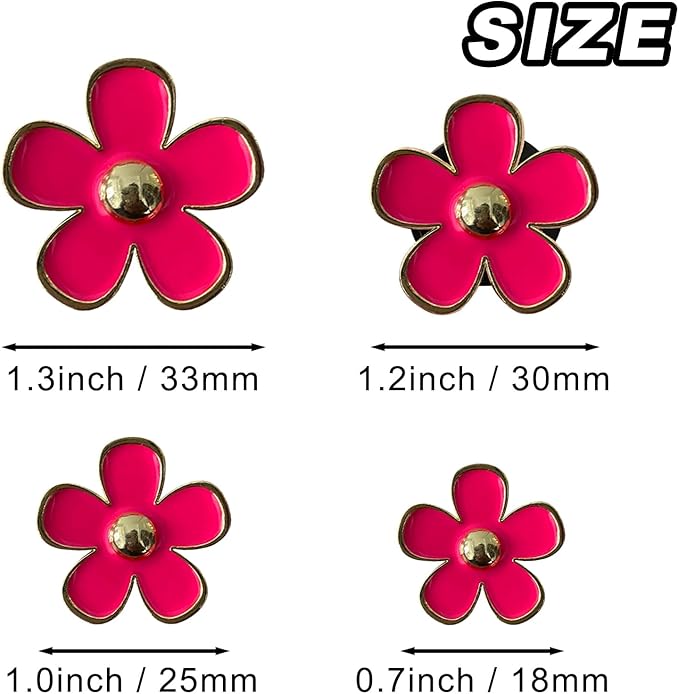 4 Pcs Metal Daisy Air Vent Clips Flower Car Air Freshener Clip Air Conditioning Outlet Clip Bling Charm Car Inter Decor Accessories for Girls Women