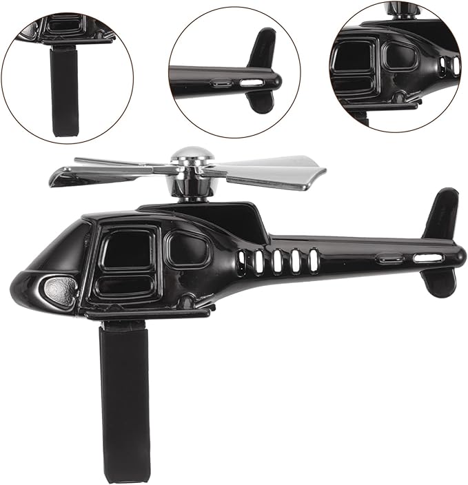 Rotating Helicopter Car Aromatherapy Diffuser Air Freshener for Vehicle Cute Air Outlet Ornament for Home and Office Decoration