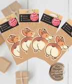 Cute Funny Dog Car Air Freshener Scented With Premium Oils By Fresh Fresheners 4 Pack (Corgi)