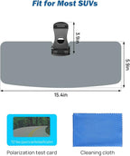 JOYTUTUS Sun Visor for SUV, 2 Pack Polarized Sun Visor Extender for Truck, Universal UV400 Car Visor Extension Anti-Glare Easy to Install, Protect from Glare/UV Ray/Stray Light