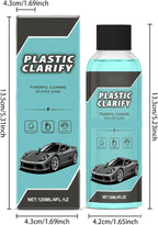 Interior Maintenance Refresher for Car, Plastic Clarify Tire Shine for Cars, 4 oz Black Plastic Car Trim Restorer Spray, Waterless Detailer for Rubber, Vinyl, and Plastic, Restores Deep Shine (2pcs)