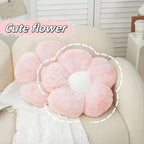 4 Pack Plush Flower Car Headrest Pillow and Lumbar Support Pillow Soft Comfortable Car Headrest Pillow Cute Car Accessories for Car Driving Cute Neck Pillows for Driving Car Decor