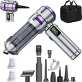Car Vacuum Cleaner High Power 20000Pa – Cordless Handheld Mini Vacuum & Air Duster for Car & Desk, Home, Office & Camping, Ideal Gift for Men & Women, 6000mAh Battery (Fast Charging Edition)