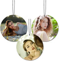 Personalized Photo Car Air Freshener – Custom Double-Sided Print – Fresh Linen Scent – Eco-Friendly, Long-Lasting Fragrance – For Family, Friends, Lovers (Circle)