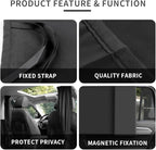 Car Sun Shade Kit,Large Car Curtains Include 1PCS Divider Curtain and 2PCS Magnetic Curtain,Universal Truck Window Shades Accessories for Privacy,Sleeping,Blackout (Large for SUV&Truck)