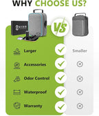 OZCHIN Large Smell Proof Bag with Combination Lock Odor Proof Lock Box Travel Storage Case Activated Charcoal Bag Great Christmas Gift