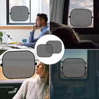 2 Pack Universal Window Shade, Cling Sunshade - Sun, Glare and UV Rays Protection for Your Child - Side Window Car Sun Shades, Blocks Over 98% of Harmful UV Rays (Small)