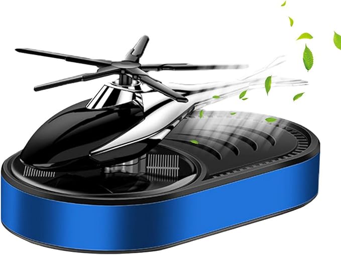 Solar Powered Helicopter Air Freshener For Car Long Lasting Fragrances Diffusers Ornament Car Decoration For Auto Dashboard Perfumes Decoration Stress Relieving Car Accessory Unique Car Perfumes