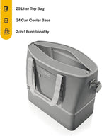 RTIC 2-in-1 Chillout Bag Soft Insulated Cooler Tote, Portable, for Lunch, Beach, Travel, Drink, Beverage, Car, Camping, Picnic, 24-Can Capacity,