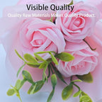 Mini Car Vent Clip Air Freshener, Aesthetic Floral Soap Rose Bouquet Diffuser Decor, Reusable Essential Oil Aroma Pad, Cute Car Accessories Gift for Women (Style G)