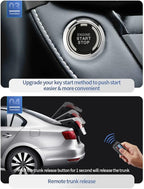 EASYGUARD EC207-M9-SR 2 Way Car Alarm Security Kit with LCD Pager Display Push Start Button Remote Engine Timer Engine Start with Siren DC12V