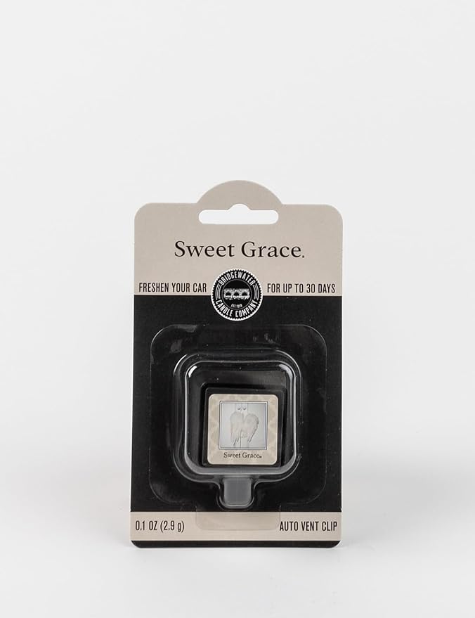 Bridgewater Candle Highly Fragranced Car Air Freshener Auto Vent Clip-Sweet Grace