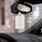 Christian Scripture Car Air Freshener 4Pcs, Inspirational Bible Quotes Hanging Scents, Gray BLUE Bible Quote Gift Air Freshener Hanging in Car Wardrobe Drawer or Book.