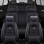 Car Seat Cover 7 Seats for Ford Explorer 2000-2025, Waterproof Durable Compatible Airbag, Premium Leather Seat Protector(7 Seats Luxury,Black)
