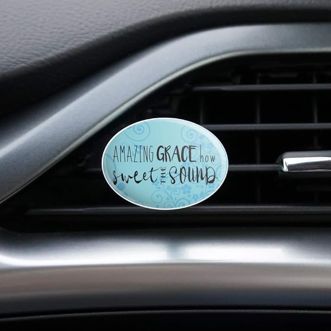 Amazing Grace How Sweet the Sound Car Air Freshener Vent Clip
